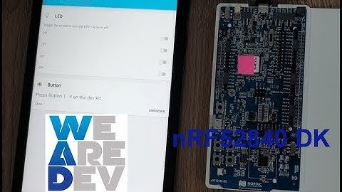 nRF Blinky App test using nRF52840 DK(BLE 5.0)