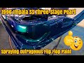 How To Do A Three Stage Pearl Paint Job On A Car - Spraying The 1996 Chevy Impala SS Door Jambs