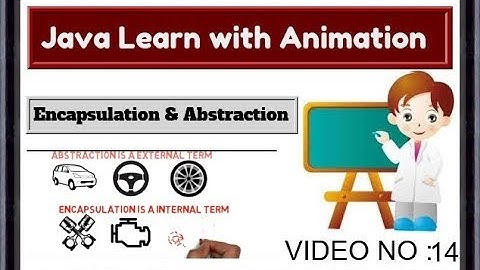 Java Tutorial For Beginners 14-encapsulation and abstraction with Animation video