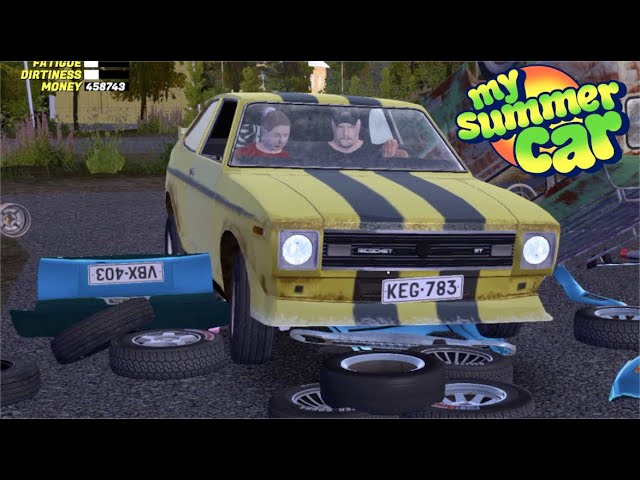 My Summer Car ONLINE- FIRST MULTIPLAYER SERVER w/MODS!! Causing Trouble  w/Pingu! (EARLY BETA) 