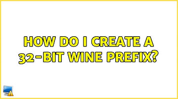 Ubuntu: How do I create a 32-bit WINE prefix?