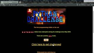 The Python Challenge: Free Resources screenshot 4