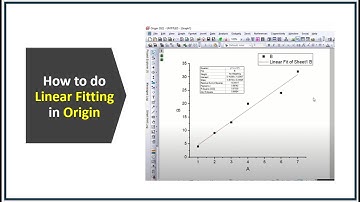 How to do Linear Fitting in Origin