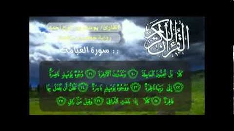 القارئ يوسف بن نوح أحمد   سورة القيامة   YouTube