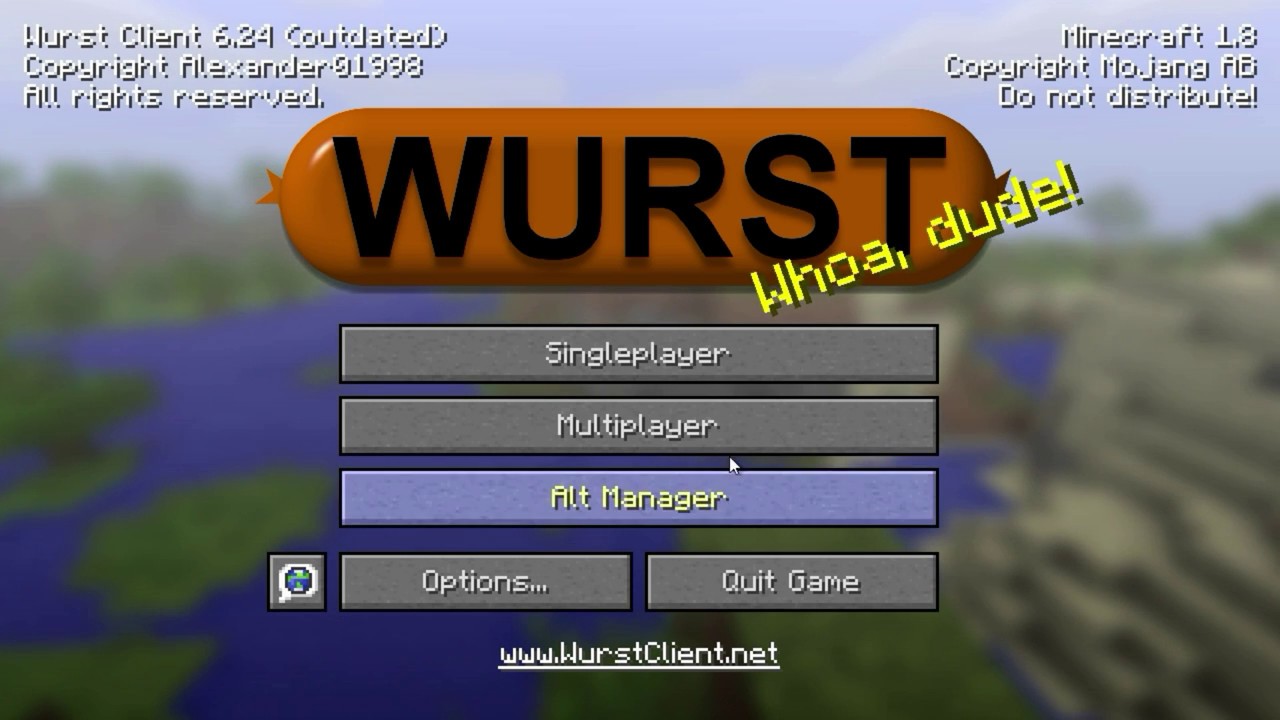 wurst hacked client for minecraft pe