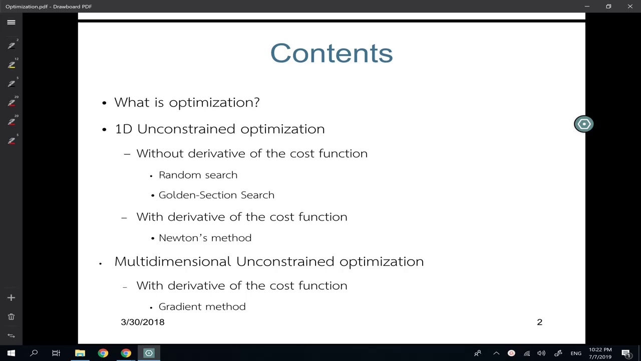Optimization: Intro1 - YouTube