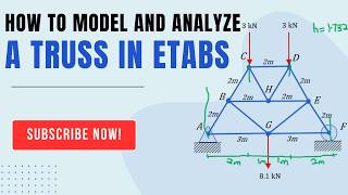 4. ETABS for beginners: How to model and analyze a Truss in ETABS