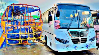 Amazing Bus Manufacturing Process||Amazing Manufacturing Process Hino Bus At Local Workshop