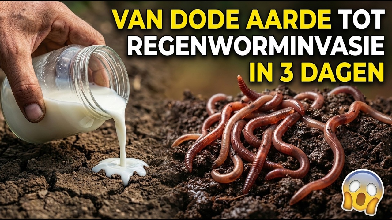 Ik Goot Dit In Mijn Dode Tuin… En Binnen 3 Dagen Verschenen Duizenden Regenwormen!