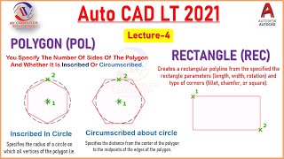 AutoCAD 2021 Basic Tutorial - Part 4 || Polygon & Rectangle in AutoCAD 2021 Tutorial in Hindi Part 4