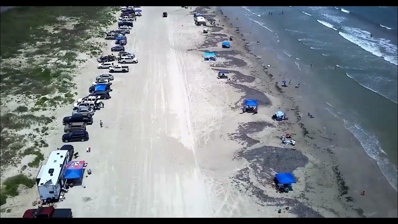 DRONE VIDEO OF SURFSIDE BEACH, TEXAS YouTube