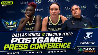 Alanna Smith, Awak Kuier & Jose Fernandez React to Wings’ 94-88 Win vs Toronto Tempo
