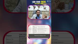 TDS vs TCS Explained | SBI CBO Late Night Show