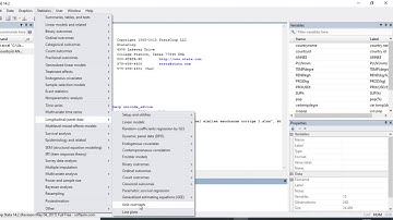 How to run a panel unit root test in STATA using the drop-down menu