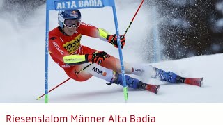 Ski Alpin Men's giant Slalom II Alta Badia 2.run Highlights 2023