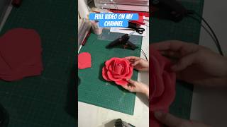 flat back rose tutorial 🌹 #shorts #handmade #craft #diy