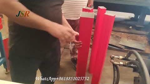 downspout machine working in client