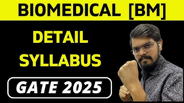 Engineering Mathematics | Detail Syllabus | BIOMEDICAL ENGINEERING | BM | GATE 2025