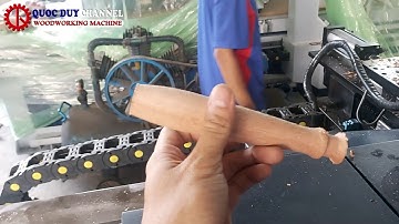 Máy tiện gỗ chà nhám cnc SM-4015DM I Máy tiện gỗ cnc tự động