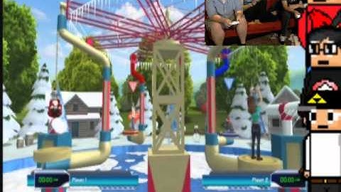 Epic Gamers : Cole gets pelted with snowballs while standing on a platform - Wipeout 2 Part 6