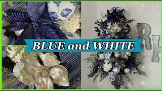 How To Decorate A Christmas Tree Step By Step In Blue And White  / GLAM CHRISTMAS TREE DECORATIONS