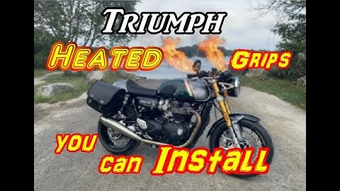 Triumph Thruxton 1200 RS Heated Grip Install Step  by  Step Guide  Keep Your Hands Warm