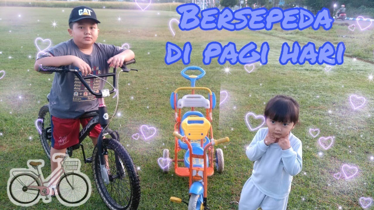 Bersepeda di pagi hari