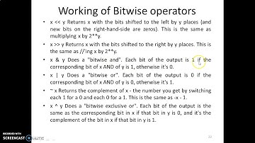 Python Programming 10 Shorthand Assignment and Bitwise operators