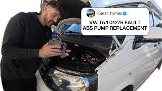 VW T5.1 01276 FAULT ABS PUMP REPLACEMENT 