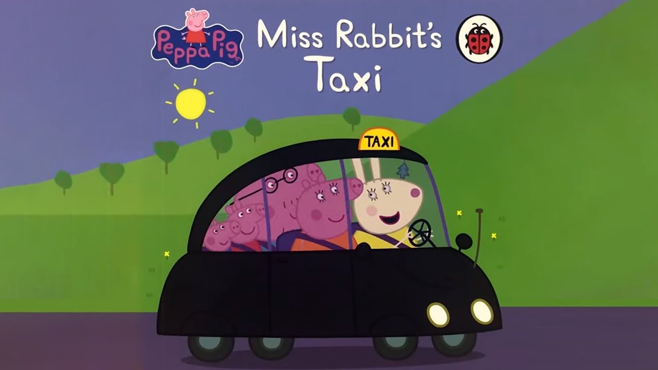 Peppa Pig Miss Rabbit's Taxi Bedtime Story for Kids - YouTube