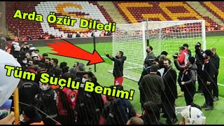 Taraftar tüm takımı hesap vermesi için tribüne çağırdı (Galatasaray 0-1 Giresunspor)