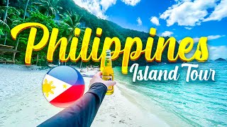 4K Philippines island hopping and snorkeling adventure tour.