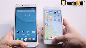 DOOGEE Y200 Smartphone with Front Touch ID vs iPhone 6