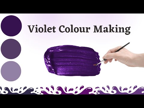 How To Make Violet Colour | Violet Colour Making | Violet Colour | Acrylic Colour Mixing