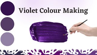 How to make violet Colour | Violet Colour Making | Violet Colour | Acrylic Colour mixing