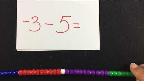 Subtracting Integers Number Bead String