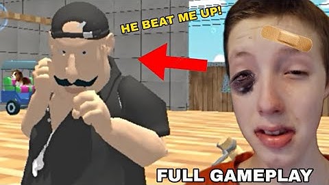 I GOT BEAT UP!. Angry Neighbor Knockout Mod. Full Gameplay (House Pranks)