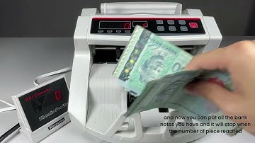 Money Counter Machine with UV Function - Batch feature Tutorial