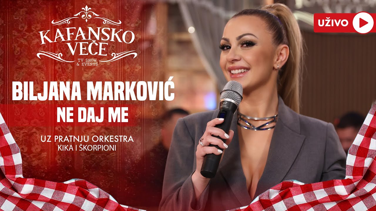 BILJANA MARKOVIC - NE DAJ ME | UZIVO | (ORK KIKA I SKORPIONI) | 2024 | KAFANSKO VECE
