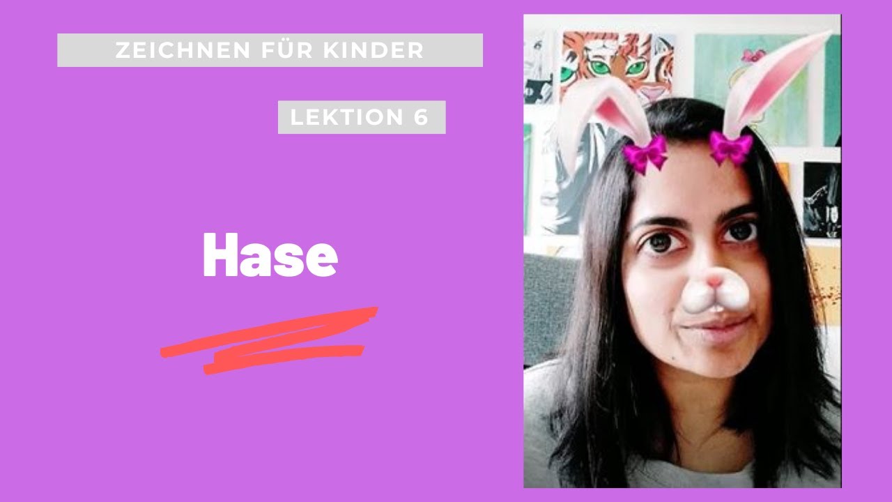 Zeichnungsanleitung für Kinder - Folge 06 Hase
