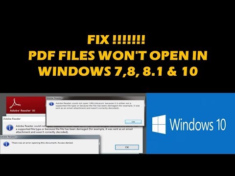 FIX!!! CANNOT OPEN PDF FILES IN WINDOWS 7, 8 1, 10 hqdefault