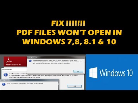 修正!!! WINDOWS 7、8 1、10でPDFファイルを開くことができません