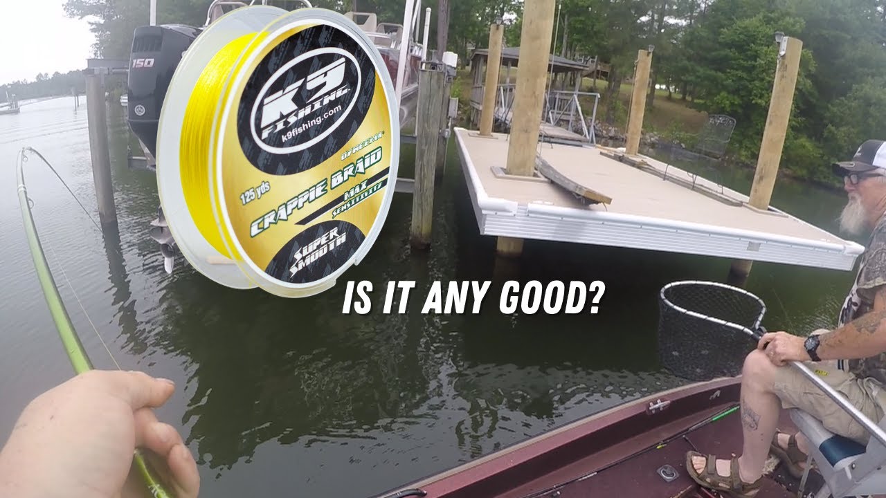 How Good Is Crappie Braid? K9 Crappie Braid Test YouTube