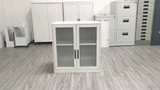 Glass door low cabinet installation video