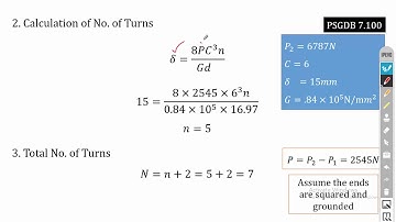 Design of Spring for Pressure Relief Valve | Helical Compression Spring | Design of Machine Elements