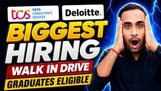 TCS & Deloitte Hiring | Graduate ELigible | Walk in Drive | Batch 2025/2026