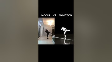The mocap vs the animation 🤯 #motioncapture #3danimation #motiontracking #mocap