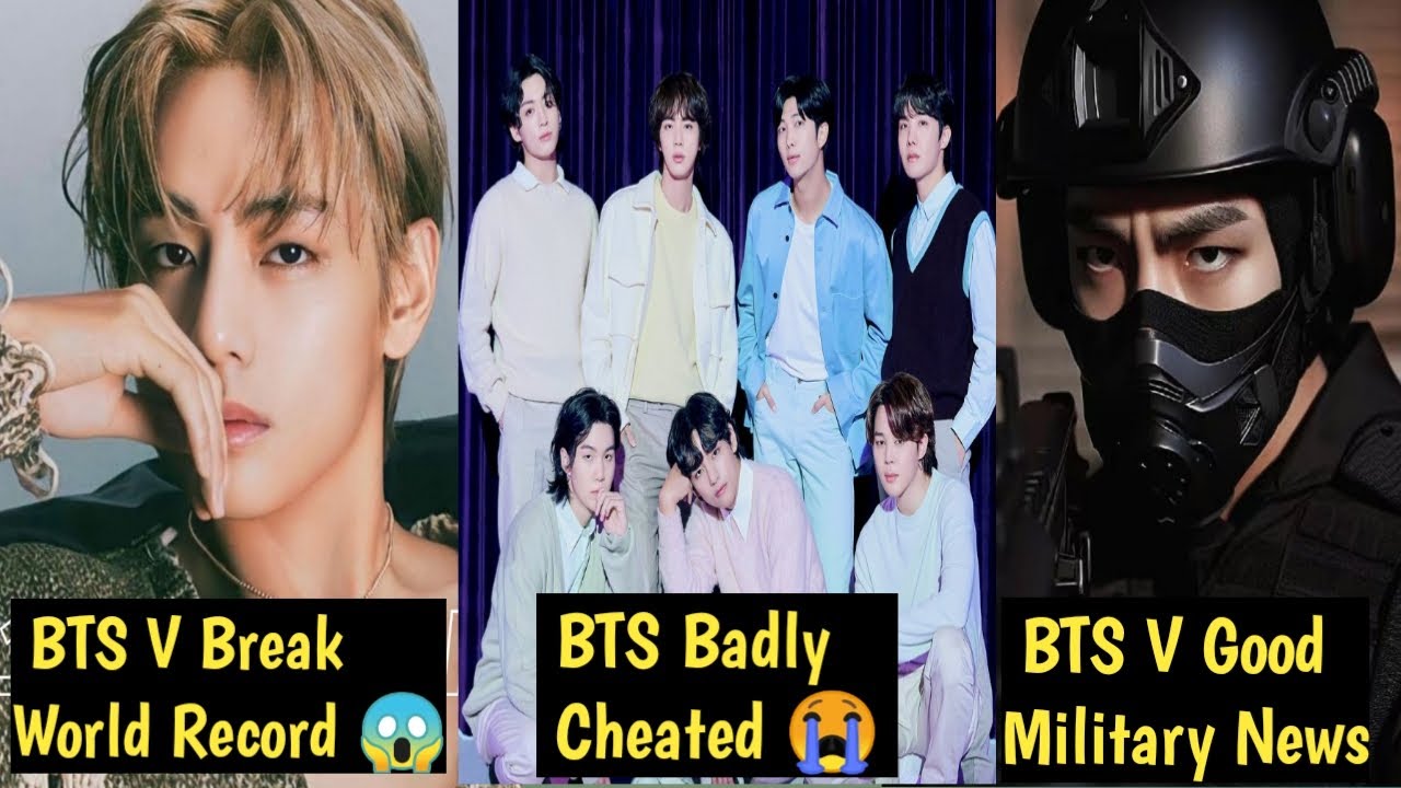 BTS V Break World Record 😱 | BTS Badly Cheated 😭 | BTS V Military News ...