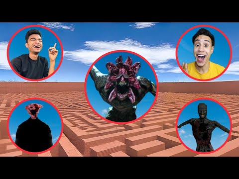 انا وصديقي ام كامل صنعنا مخلوق جديد اسطوري في المتاهه العملاقه ومحترف في المتاهه   