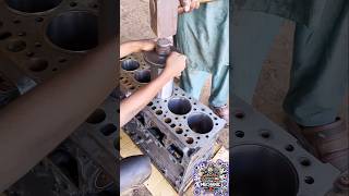 The Most Satisfying New Liner Installation You'll See Today! #engine #liner #mechanic #viralvideo